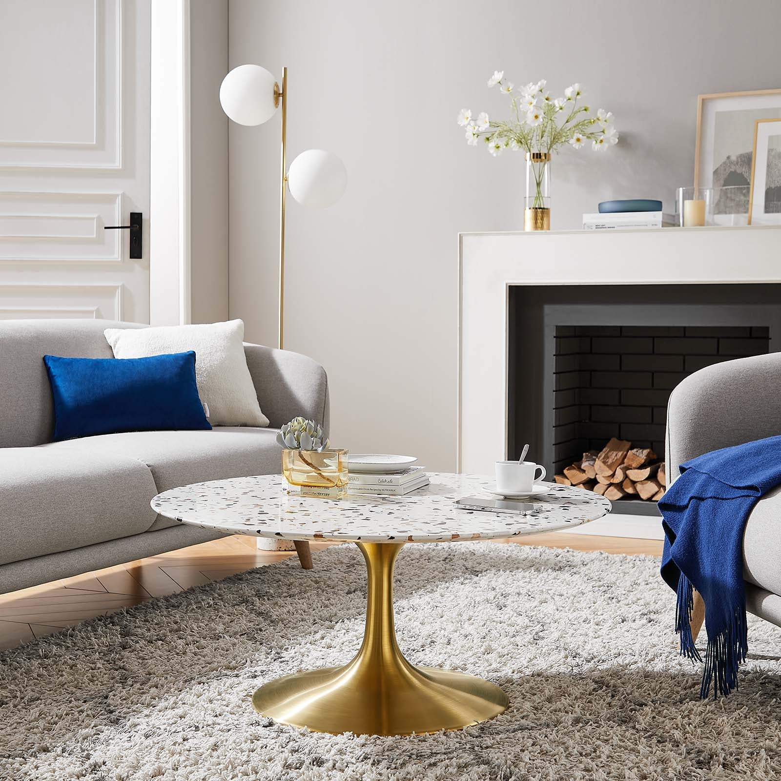 Lippa 36" Round Terrazzo Coffee Table By Modway - EEI-5720 | Coffee Tables | Modishstore - 1