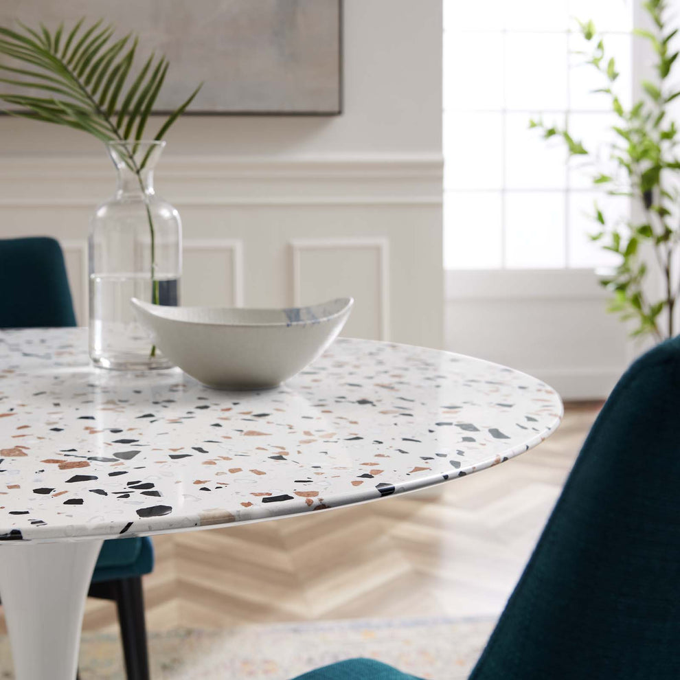 Lippa 40" Round Terrazzo Dining Table By Modway - EEI-5722 | Dining Tables | Modishstore - 6