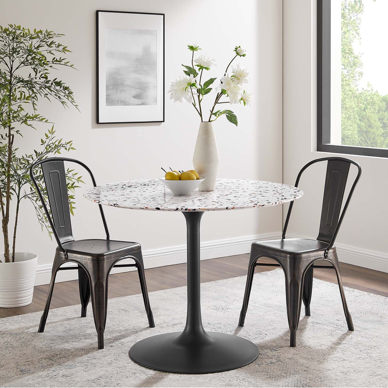 Lippa 40" Round Terrazzo Dining Table By Modway - EEI-5725 | Dining Tables | Modishstore