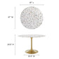 Lippa 47" Round Terrazzo Dining Table By Modway - EEI-5730 | Dining Tables | Modishstore - 6