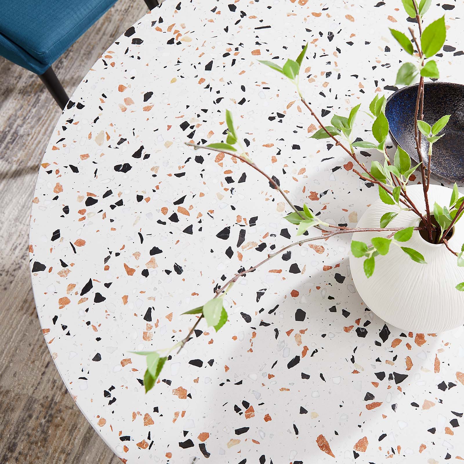 Lippa 47" Round Terrazzo Dining Table By Modway - EEI-5731 | Dining Tables | Modishstore - 7