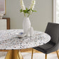 Tupelo 47" Round Terrazzo Dining Table By Modway - EEI-5733-GLD-WHI | Dining Tables |  Modishstore - 6
