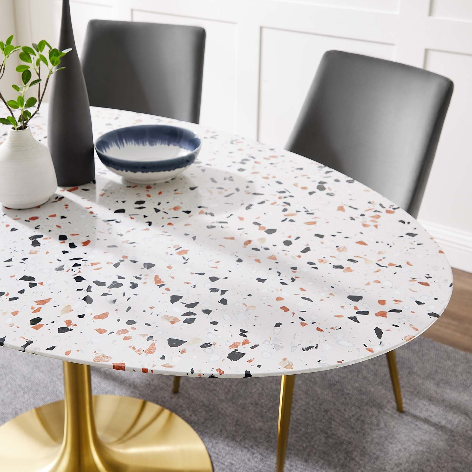 Lippa 60" Oval Terrazzo Dining Table By Modway - EEI-5736 | Dining Tables | Modishstore - 7