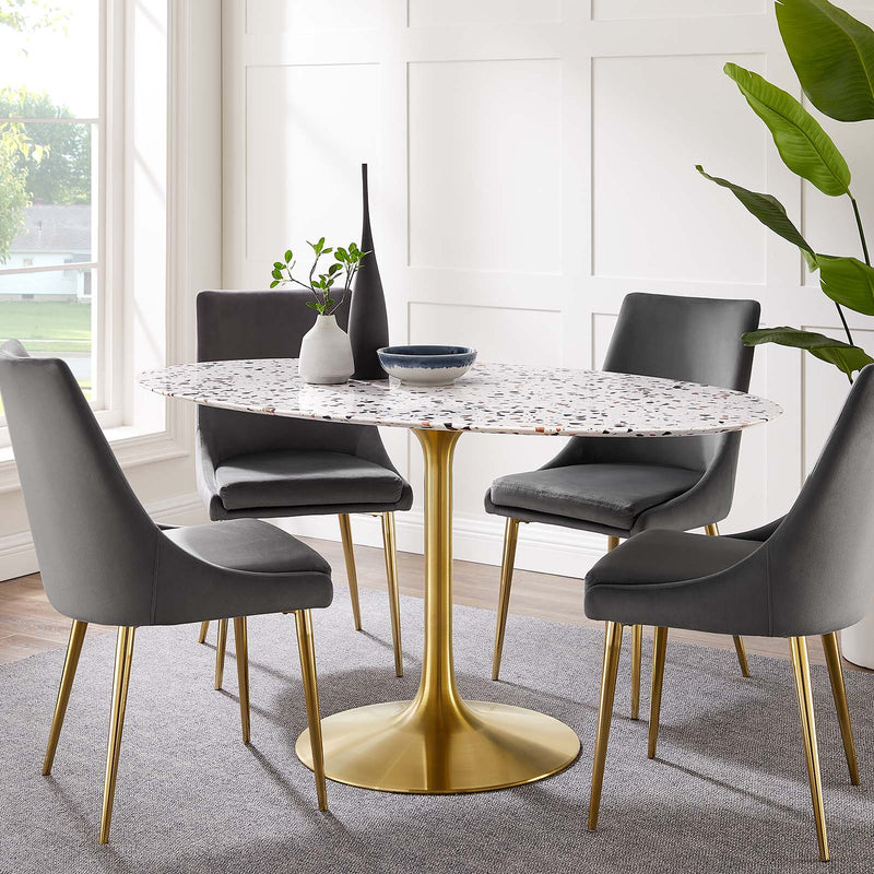Lippa 60" Oval Terrazzo Dining Table By Modway - EEI-5736 | Dining Tables | Modishstore - 1