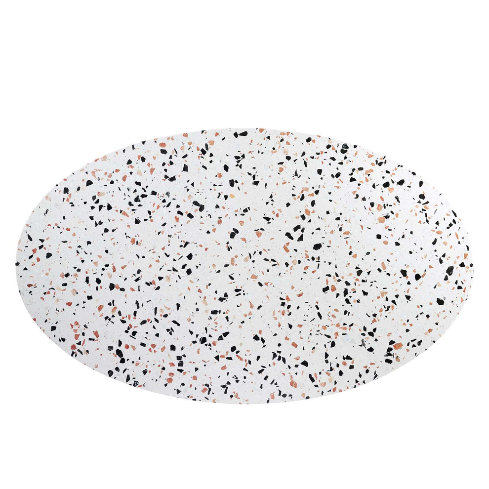 Zinque 60" Oval Terrazzo Dining Table By Modway - EEI-5738 | Dining Tables | Modishstore - 4