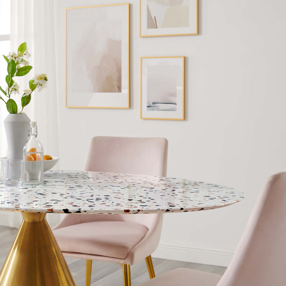 Tupelo 60" Oval Terrazzo Dining Table By Modway - EEI-5739 | Dining Tables | Modishstore - 6