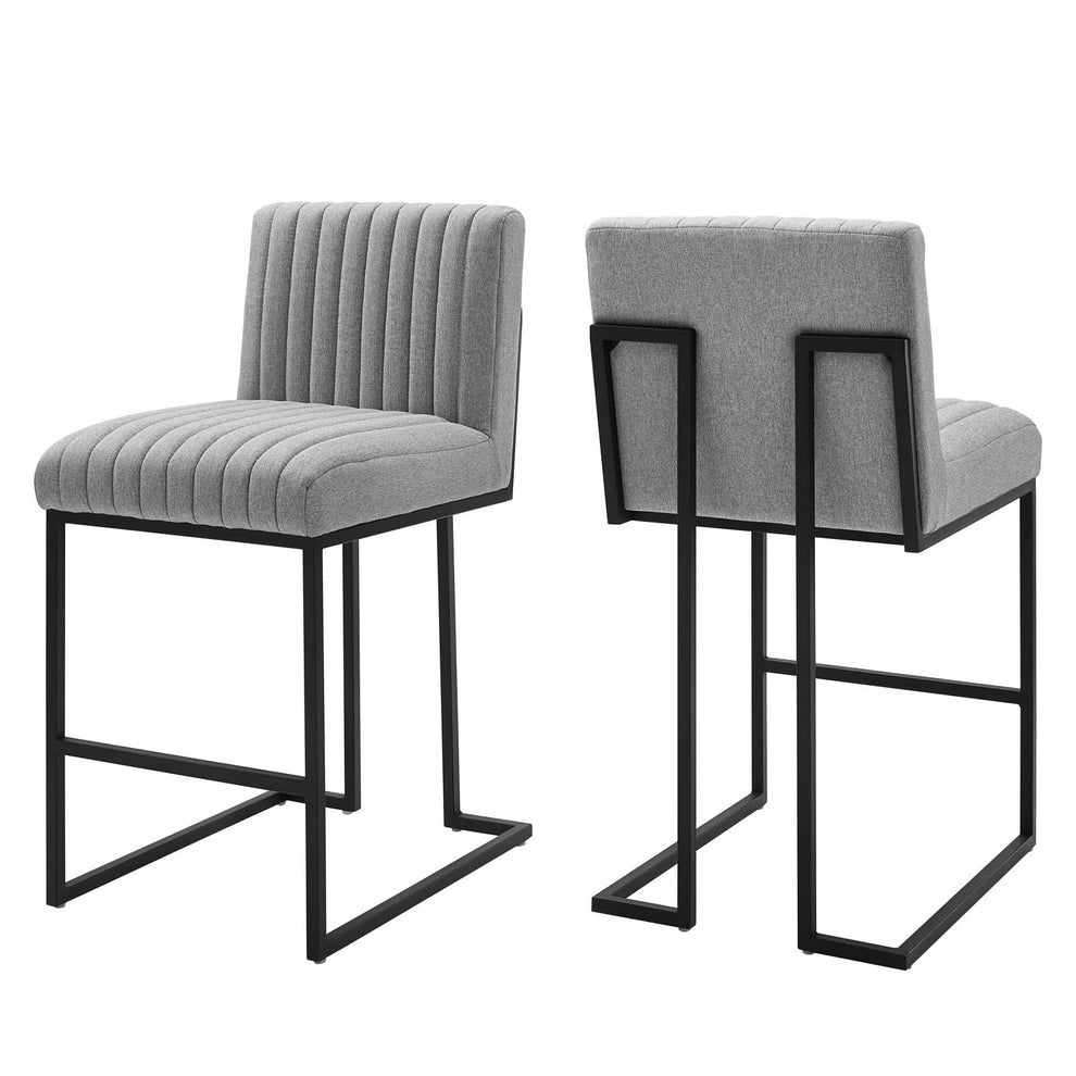 Indulge Channel Tufted Fabric Counter Stools - Set of 2 By Modway - EEI-5741 | Counter Stools | Modishstore - 7
