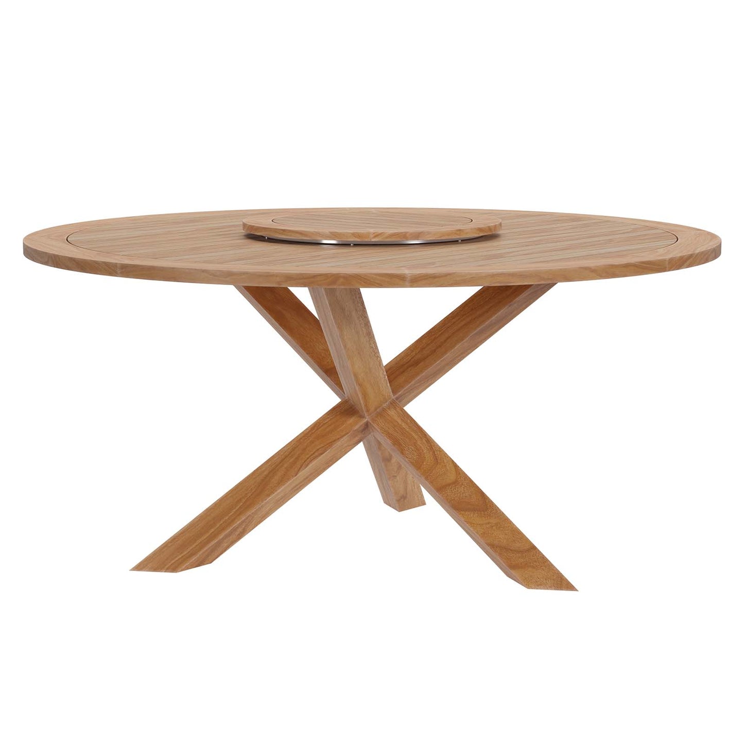 Wellspring 63" Outdoor Patio Teak Wood Dining Table By Modway - EEI-5745 | Outdoor Tables | Modishstore - 3