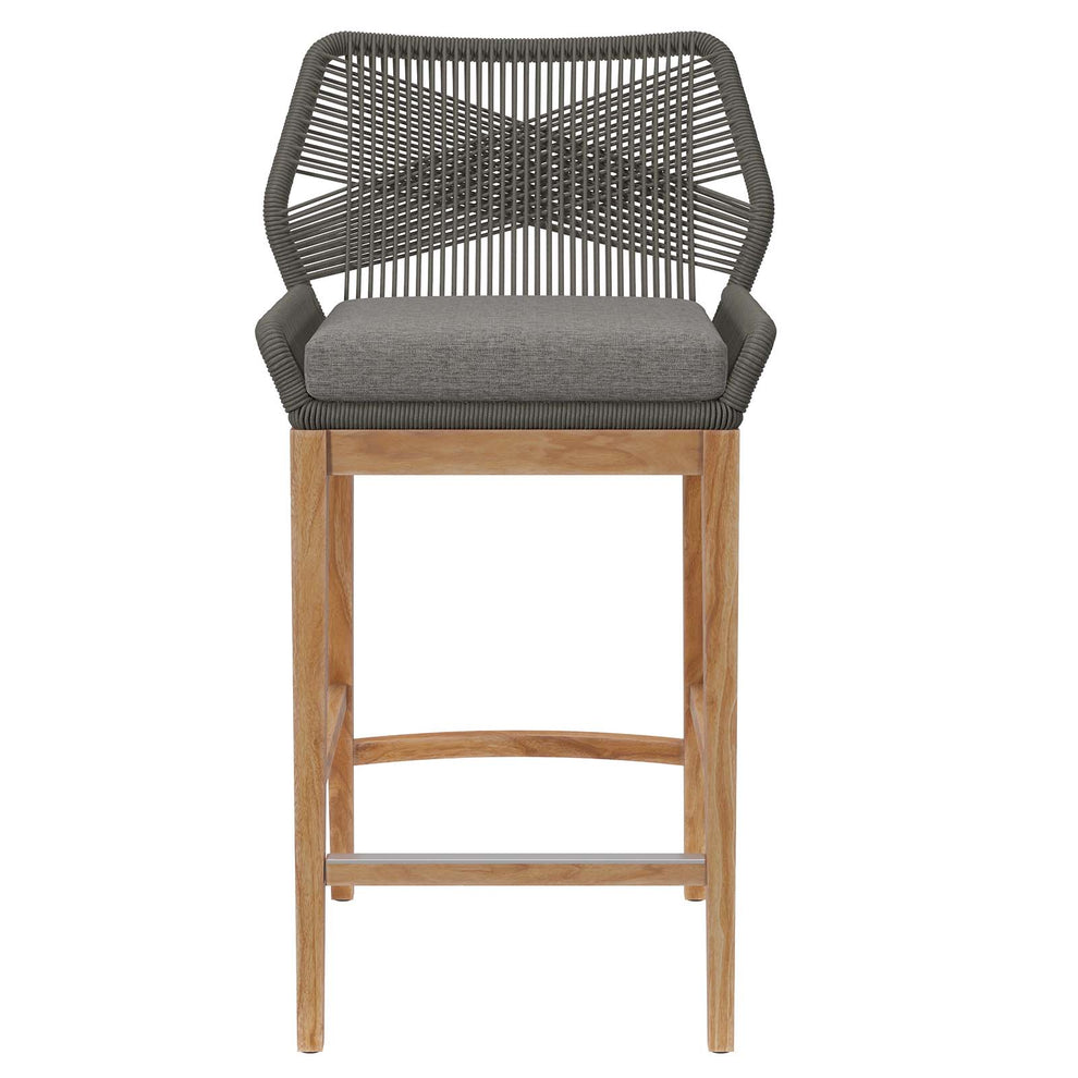 Wellspring Outdoor Patio Teak Wood Bar Stool By Modway - EEI-5746 | Bar Stools | Modishstore - 11