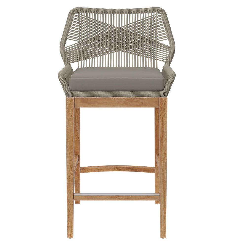 Wellspring Outdoor Patio Teak Wood Bar Stool By Modway - EEI-5746 | Bar Stools | Modishstore - 18