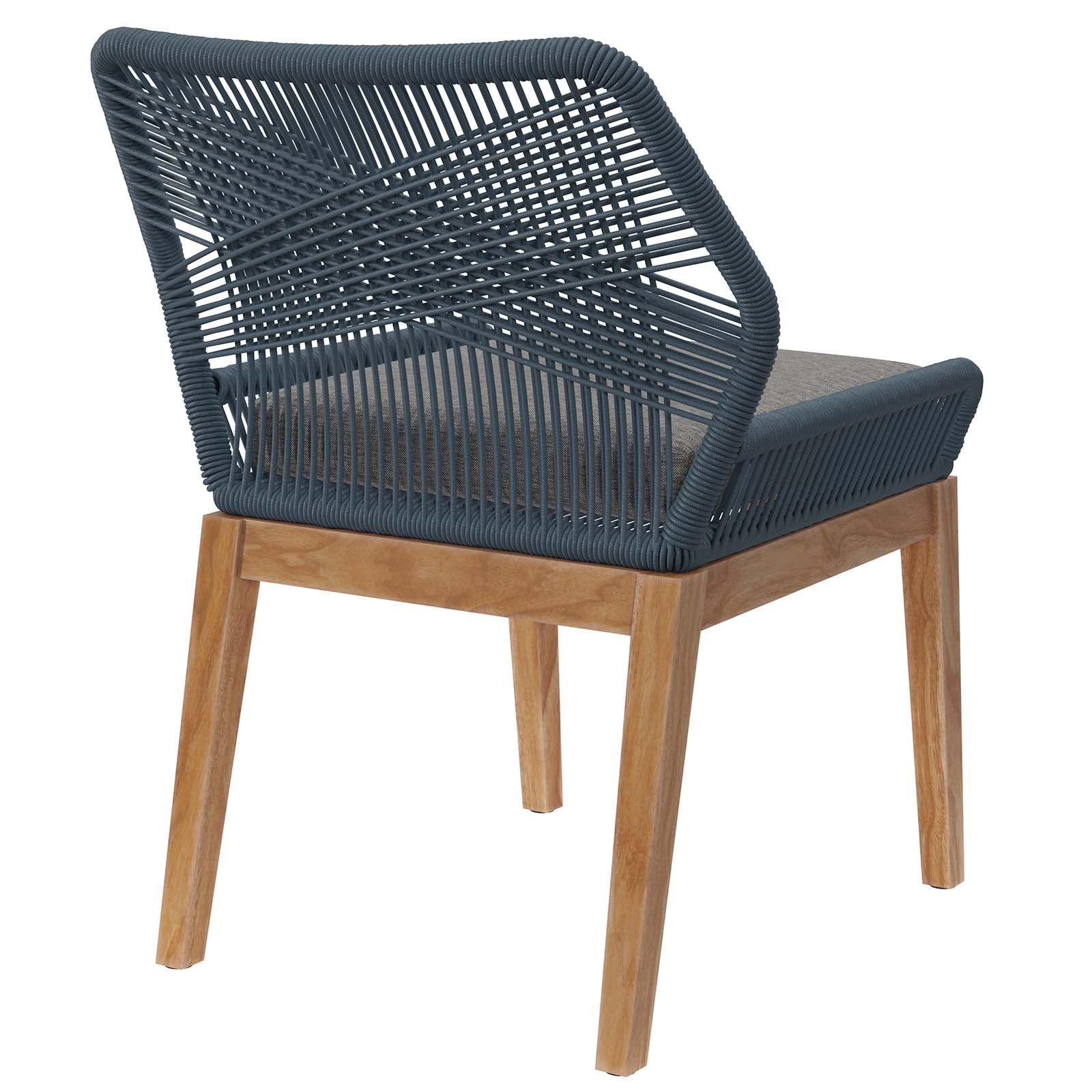 Wellspring Outdoor Patio Teak Wood Dining Chair By Modway - EEI-5747 | Outdoor Chairs | Modishstore - 4