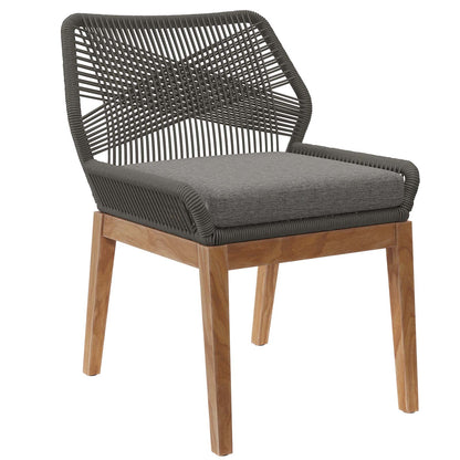 Wellspring Outdoor Patio Teak Wood Dining Chair By Modway - EEI-5747 | Outdoor Chairs | Modishstore - 8