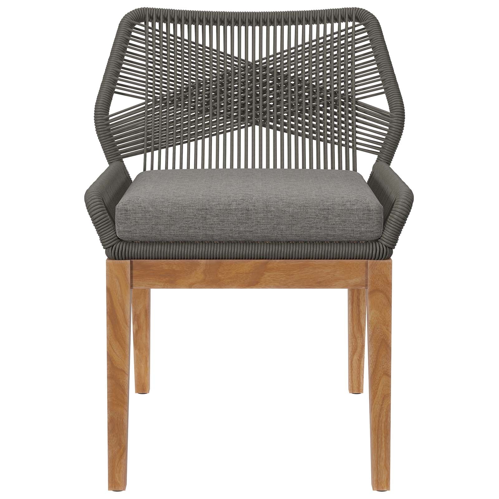 Wellspring Outdoor Patio Teak Wood Dining Chair By Modway - EEI-5747 | Outdoor Chairs | Modishstore - 11