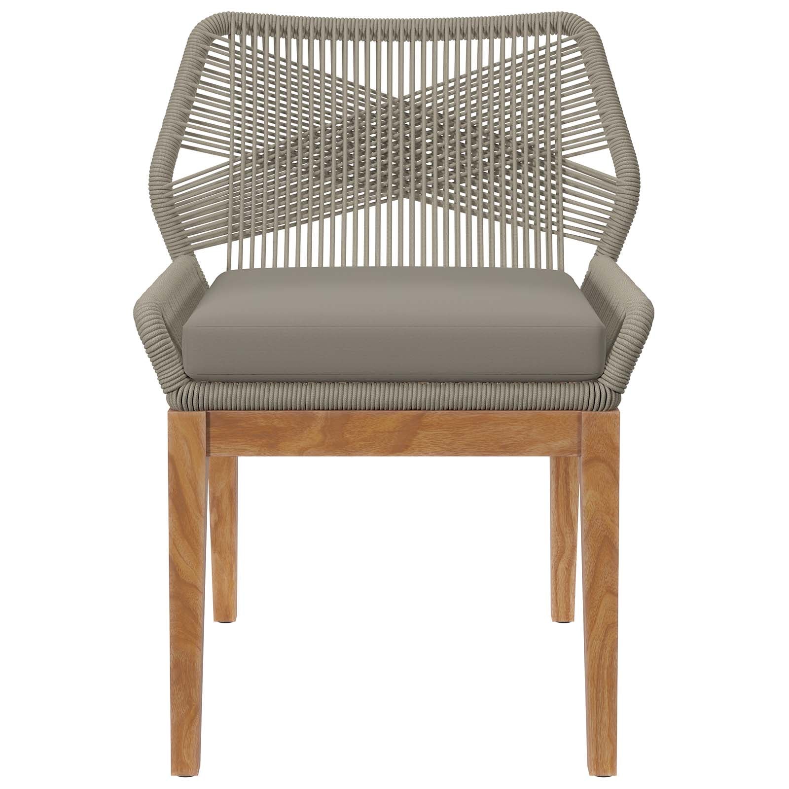Wellspring Outdoor Patio Teak Wood Dining Chair By Modway - EEI-5747 | Outdoor Chairs | Modishstore - 18