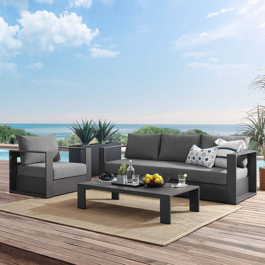 Tahoe Outdoor Patio Powder-Coated Aluminum 3-Piece Set By Modway | Outdoor Sofas, Loveseats & Sectionals | Modishstore