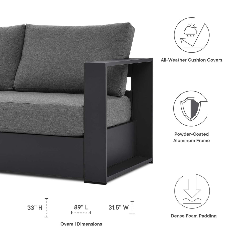 Tahoe Outdoor Patio Powder-Coated Aluminum 4-Piece Set By Modway - EEI-5749 | Outdoor Sofas, Loveseats & Sectionals | Modishstore - 6