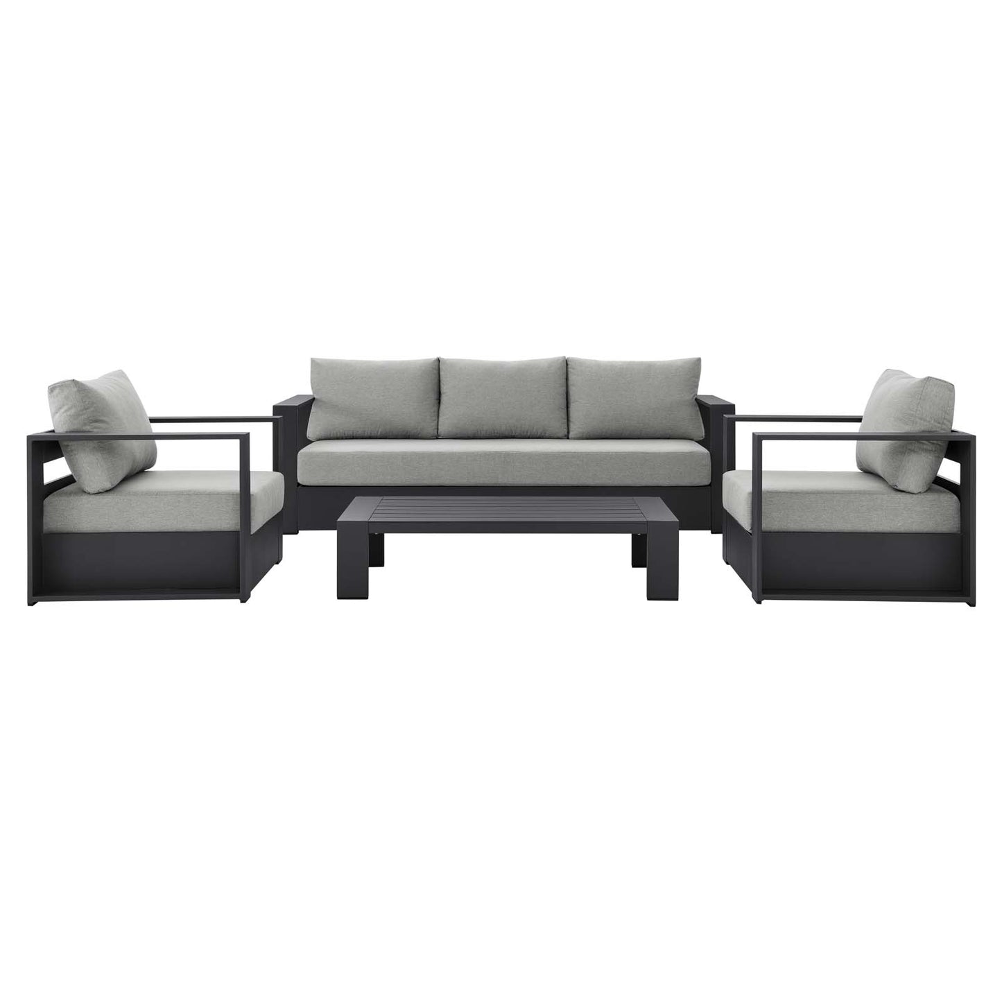 Tahoe Outdoor Patio Powder-Coated Aluminum 4-Piece Set By Modway | Outdoor Sofas, Loveseats & Sectionals | Modishstore - 22