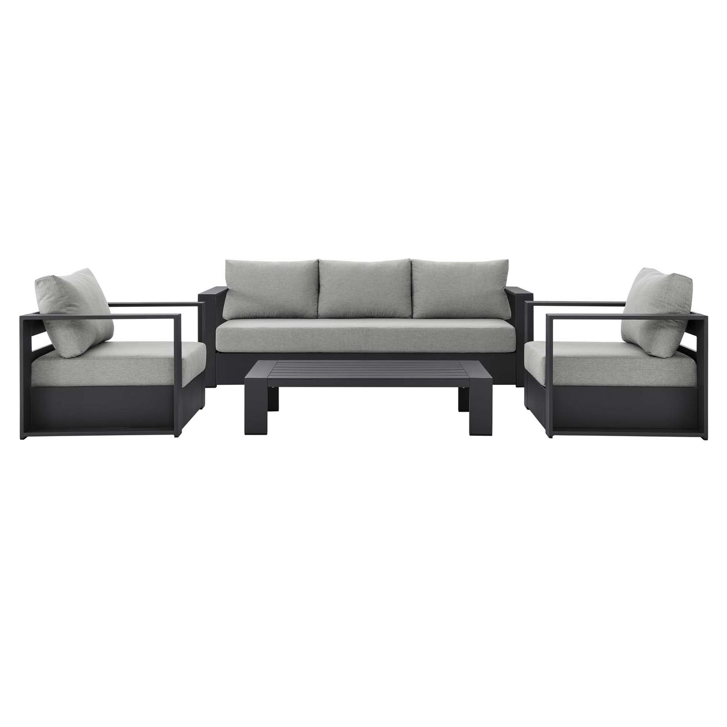Tahoe Outdoor Patio Powder-Coated Aluminum 4-Piece Set By Modway - EEI-5749 | Outdoor Sofas, Loveseats & Sectionals | Modishstore - 22