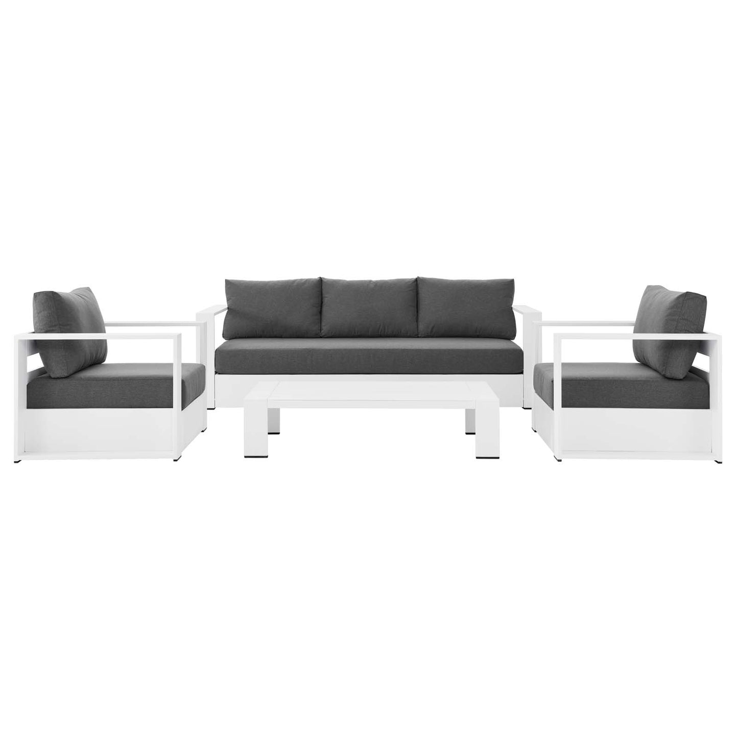 Tahoe Outdoor Patio Powder-Coated Aluminum 4-Piece Set By Modway - EEI-5749 | Outdoor Sofas, Loveseats & Sectionals | Modishstore - 50