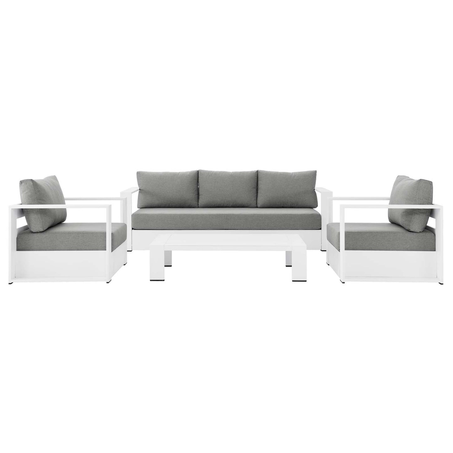 Tahoe Outdoor Patio Powder-Coated Aluminum 4-Piece Set By Modway - EEI-5749 | Outdoor Sofas, Loveseats & Sectionals | Modishstore - 64