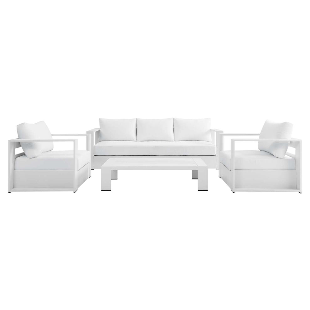 Tahoe Outdoor Patio Powder-Coated Aluminum 4-Piece Set By Modway - EEI-5749 | Outdoor Sofas, Loveseats & Sectionals | Modishstore - 78