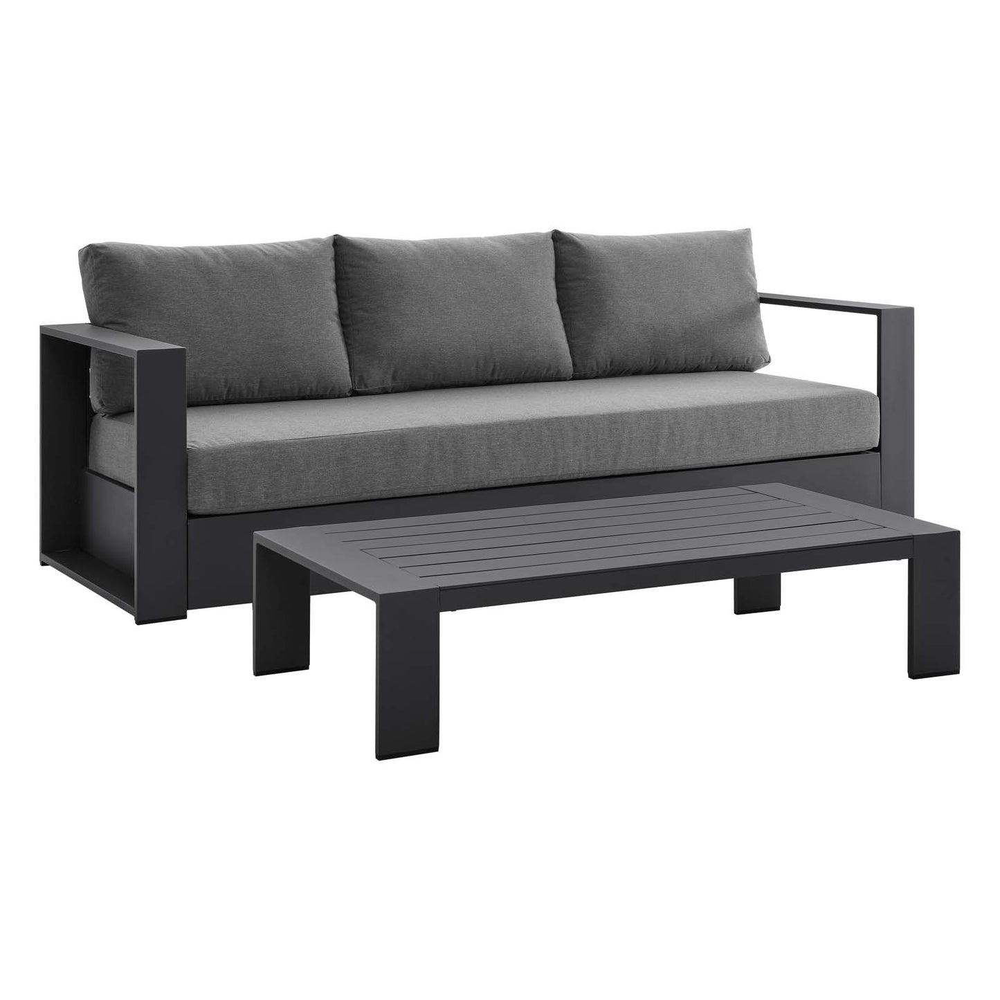 Tahoe Outdoor Patio Powder-Coated Aluminum 2-Piece Set By Modway | Outdoor Sofas, Loveseats & Sectionals | Modishstore