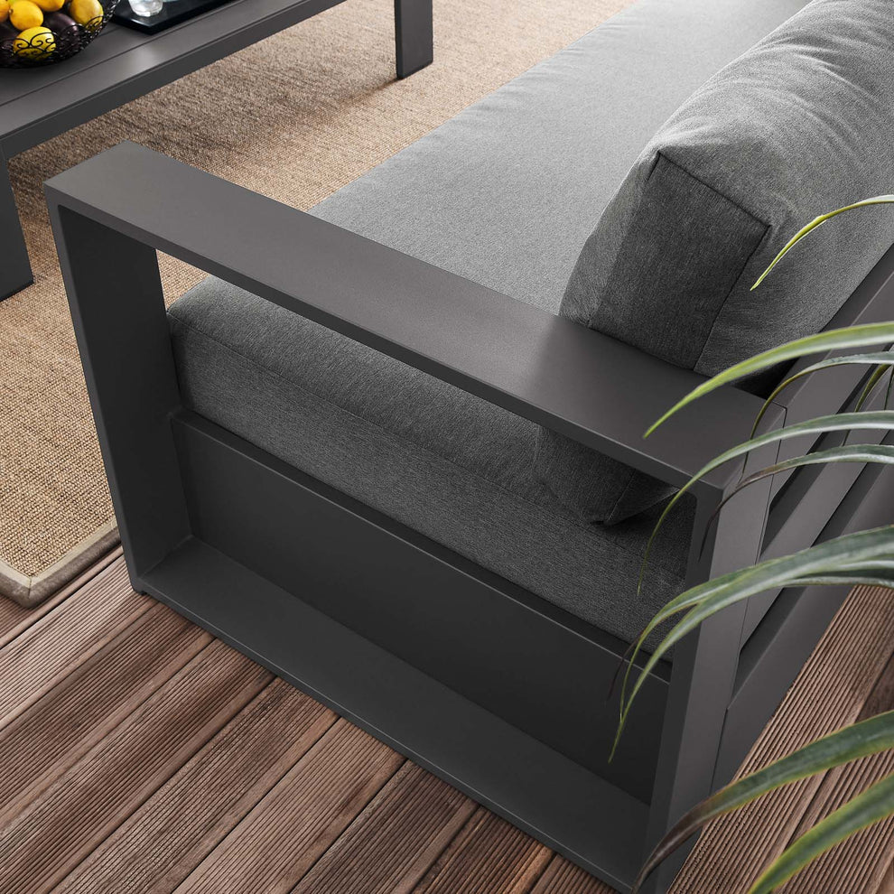 Tahoe Outdoor Patio Powder-Coated Aluminum 2-Piece Set By Modway - EEI-5750 | Outdoor Sofas, Loveseats & Sectionals | Modishstore - 3