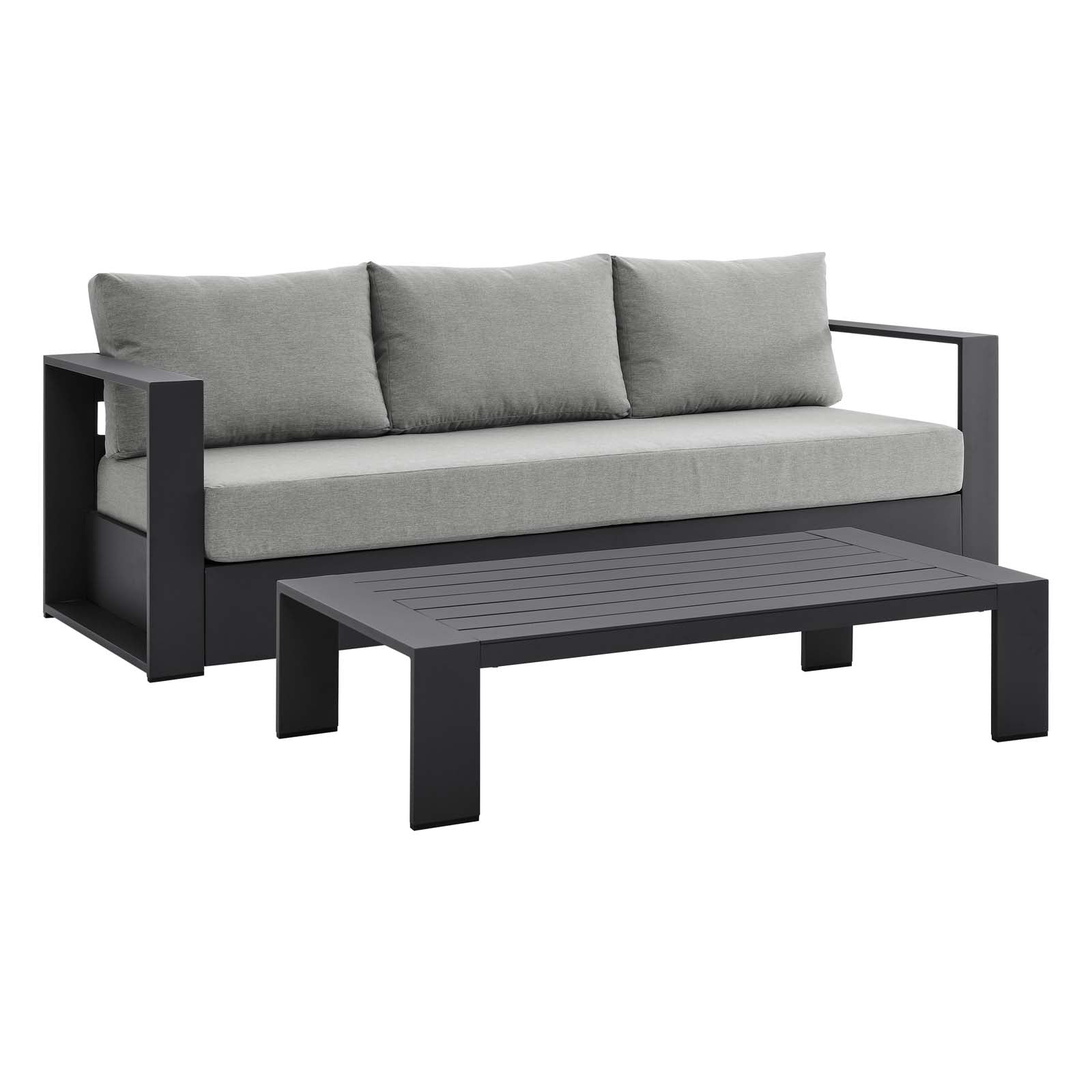 Tahoe Outdoor Patio Powder-Coated Aluminum 2-Piece Set By Modway | Outdoor Sofas, Loveseats & Sectionals | Modishstore - 11