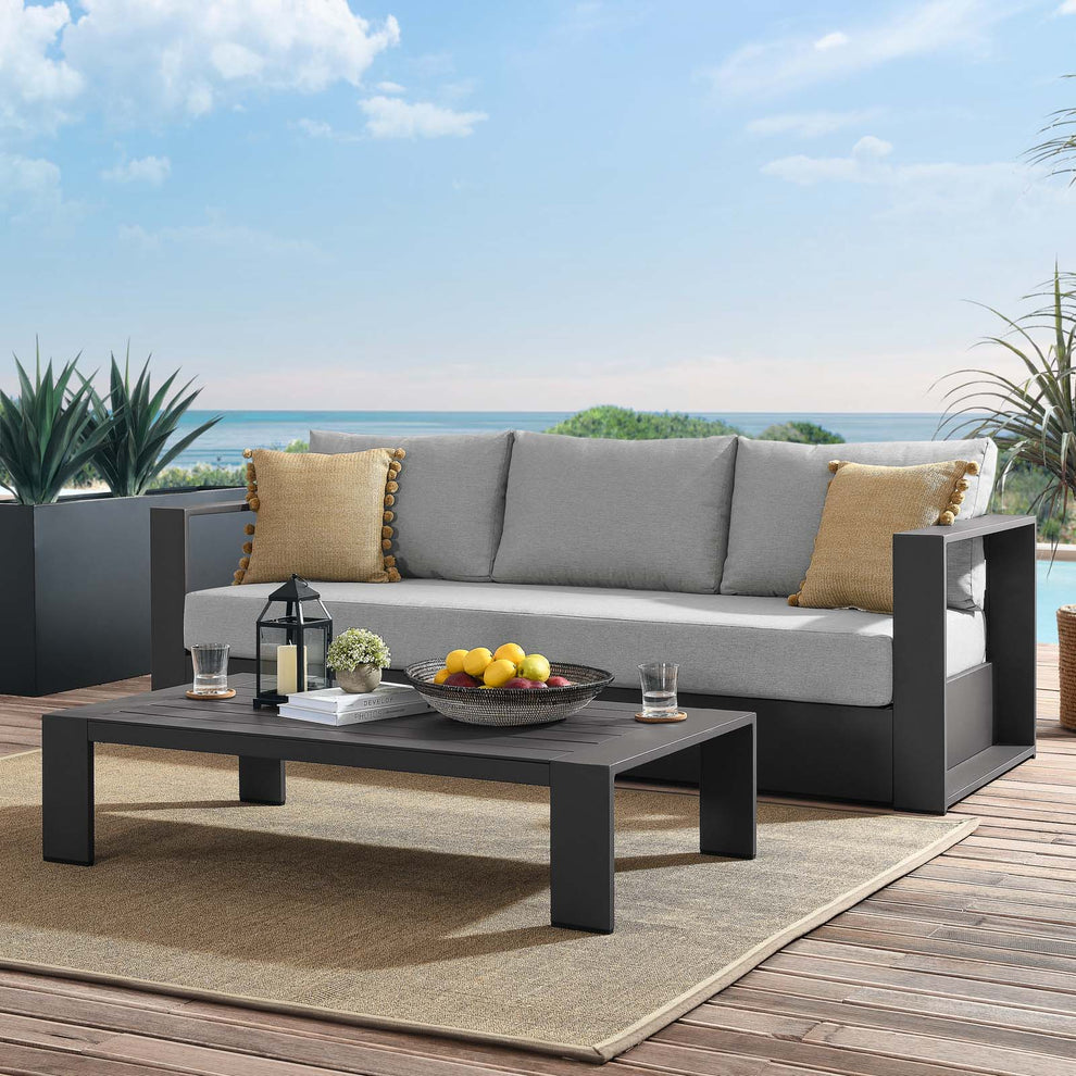 Tahoe Outdoor Patio Powder-Coated Aluminum 2-Piece Set By Modway - EEI-5750 | Outdoor Sofas, Loveseats & Sectionals | Modishstore - 13