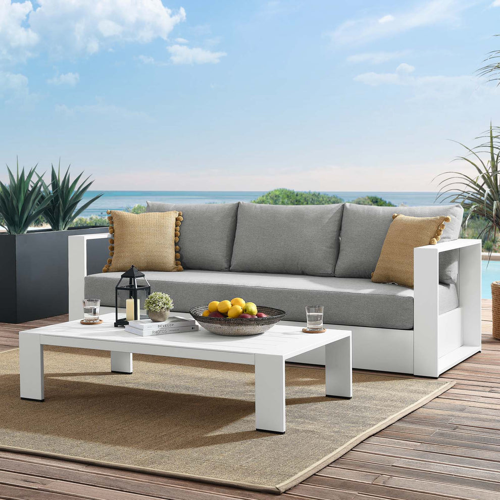 Tahoe Outdoor Patio Powder-Coated Aluminum 2-Piece Set By Modway - EEI-5750 | Outdoor Sofas, Loveseats & Sectionals | Modishstore - 43