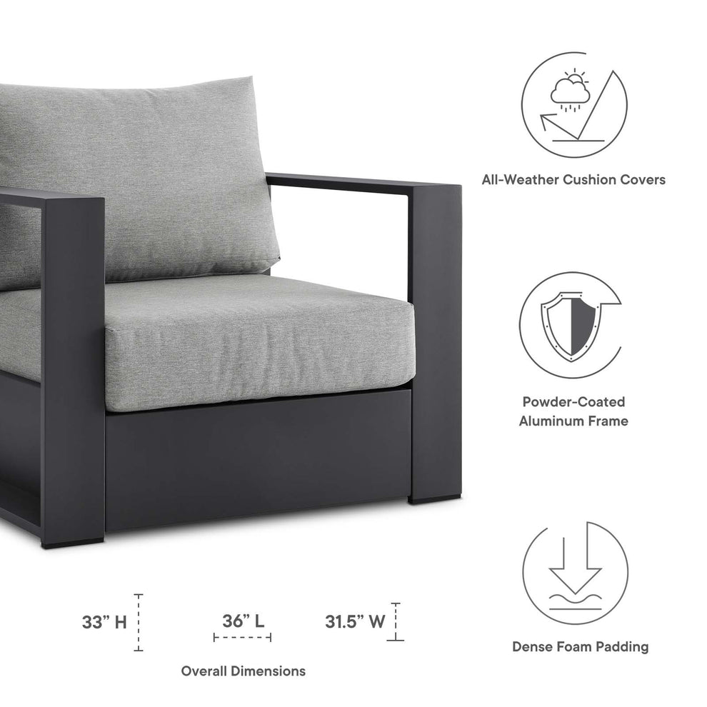 Tahoe Outdoor Patio Powder-Coated Aluminum 2-Piece Armchair Set By Modway - EEI-5751 | Outdoor Chairs | Modishstore - 13