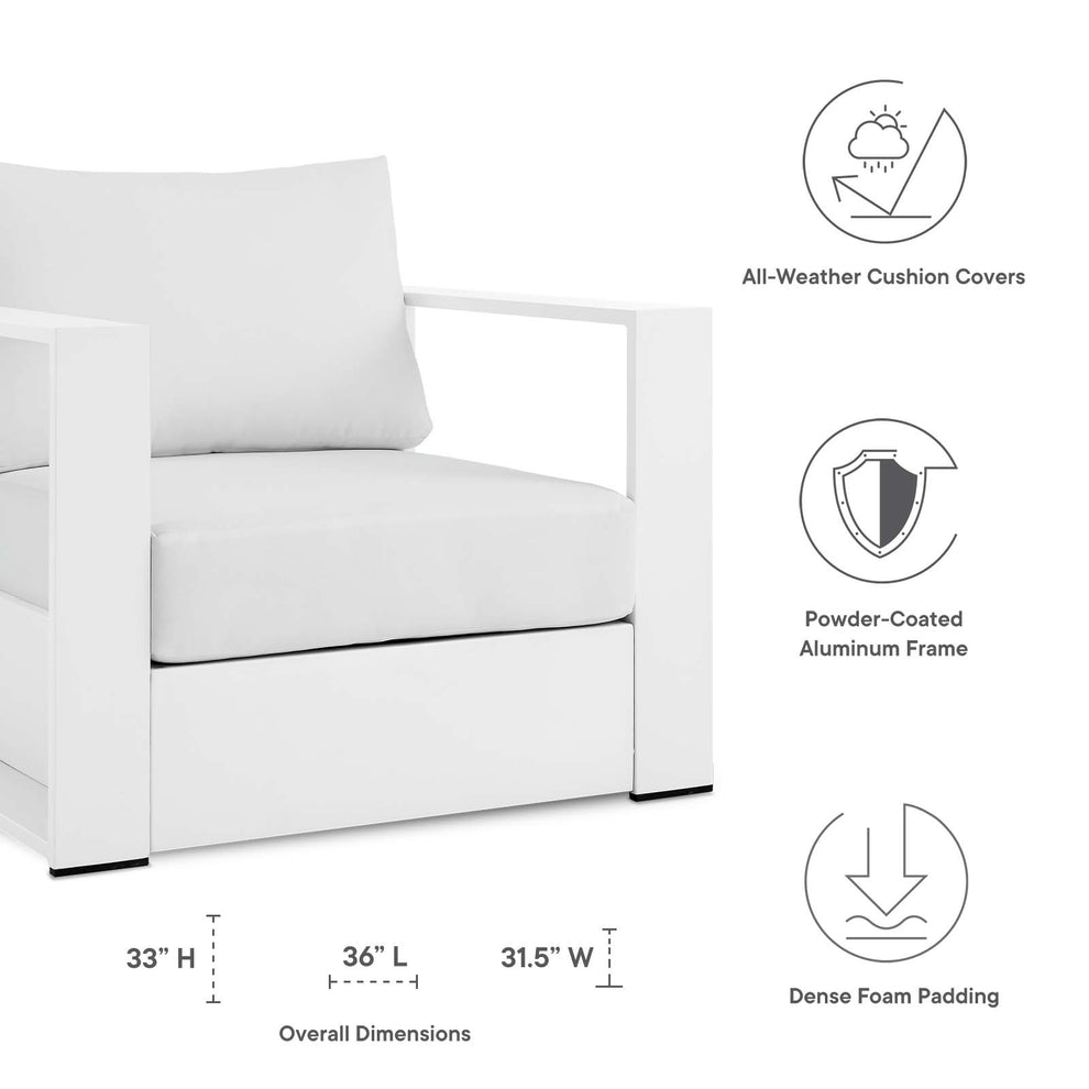Tahoe Outdoor Patio Powder-Coated Aluminum 2-Piece Armchair Set By Modway - EEI-5751 | Outdoor Chairs | Modishstore - 40