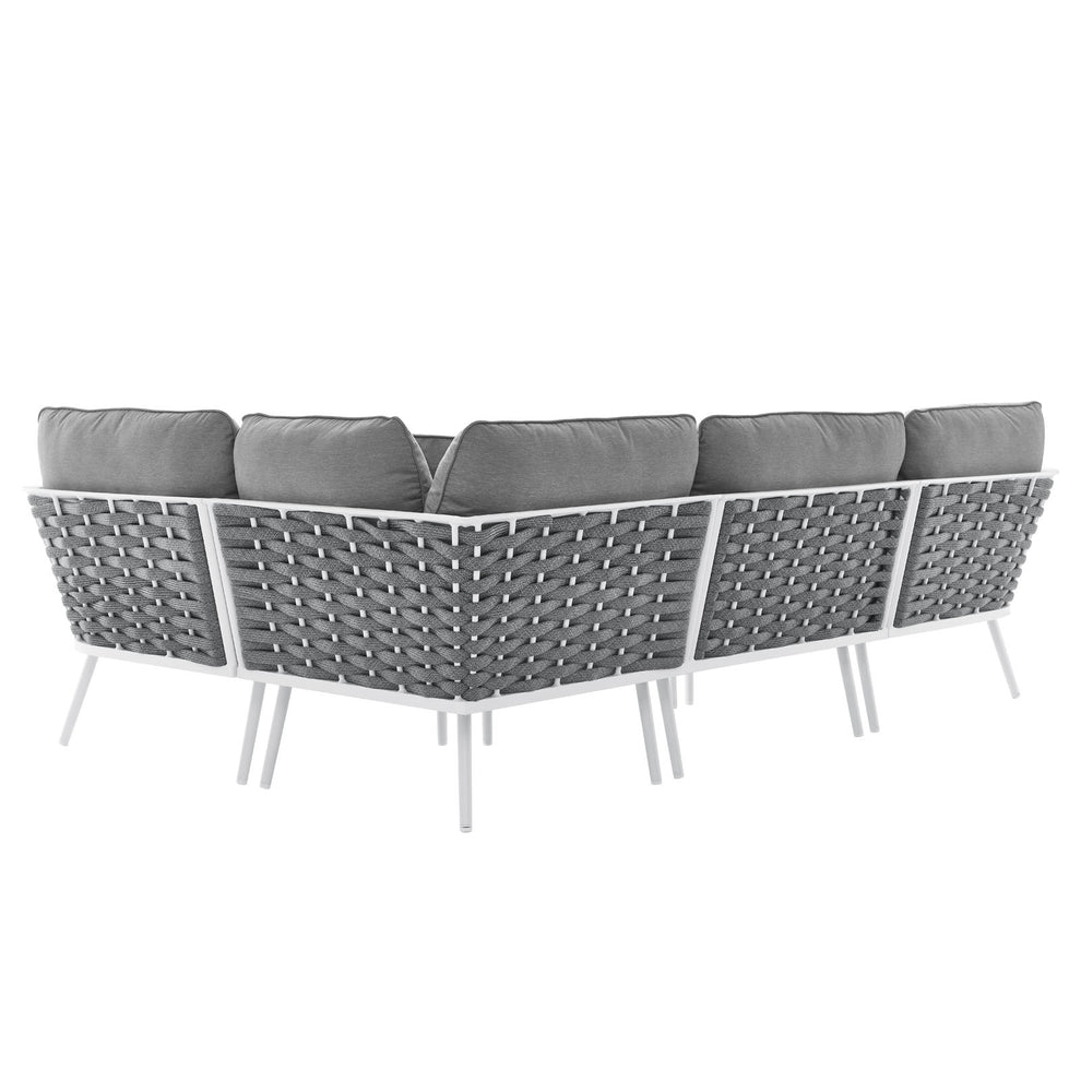 Stance Outdoor Patio Aluminum Outdoor Patio Aluminum Large Sectional Sofa By Modway - EEI-5753 | Outdoor Sofas, Loveseats & Sectionals | Modishstore - 5