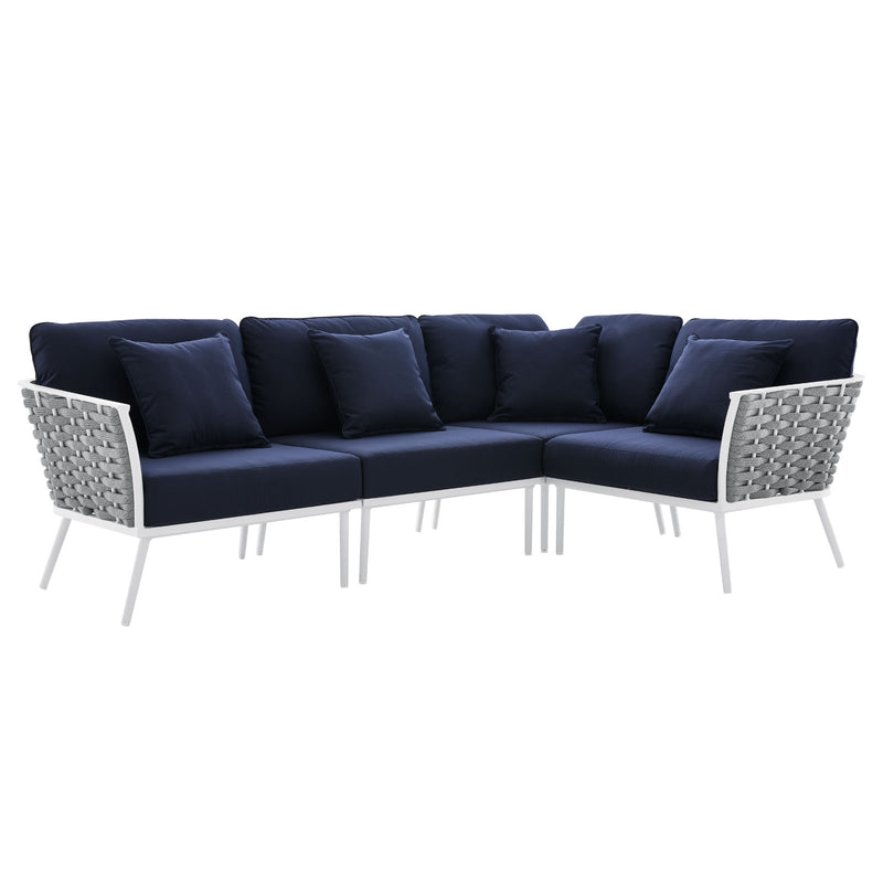 Stance Outdoor Patio Aluminum Outdoor Patio Aluminum Large Sectional Sofa By Modway - EEI-5753 | Outdoor Sofas, Loveseats & Sectionals | Modishstore - 16