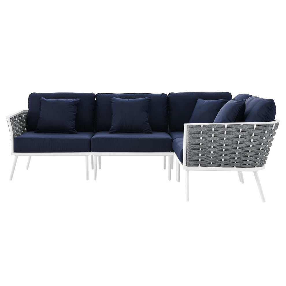 Stance Outdoor Patio Aluminum Outdoor Patio Aluminum Large Sectional Sofa By Modway - EEI-5753 | Outdoor Sofas, Loveseats & Sectionals | Modishstore - 21