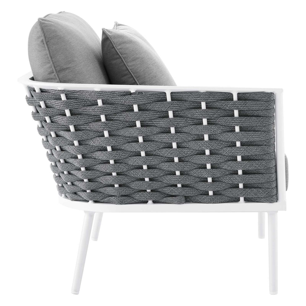Stance 4 Piece Outdoor Patio Aluminum Outdoor Patio Aluminum Sectional Sofa Set By Modway - EEI-5755 | Outdoor Sofas, Loveseats & Sectionals | Modishstore - 12