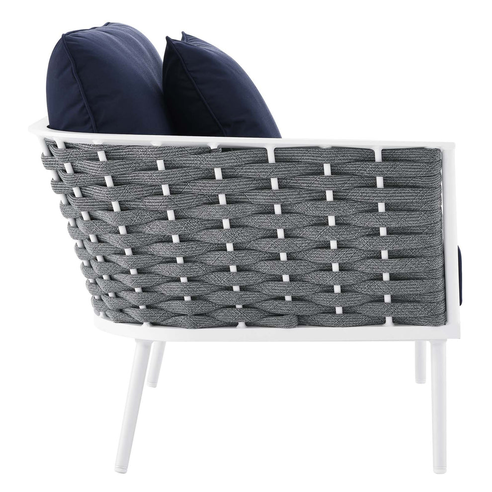 Stance 4 Piece Outdoor Patio Aluminum Outdoor Patio Aluminum Sectional Sofa Set By Modway - EEI-5755 | Outdoor Sofas, Loveseats & Sectionals | Modishstore - 25