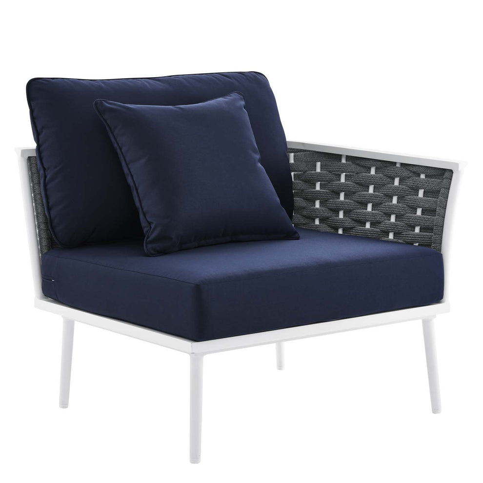 Stance 4 Piece Outdoor Patio Aluminum Outdoor Patio Aluminum Sectional Sofa Set By Modway - EEI-5755 | Outdoor Sofas, Loveseats & Sectionals | Modishstore - 28