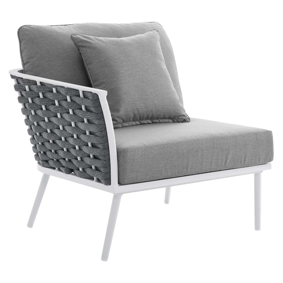 Stance 8 Piece Outdoor Patio Aluminum Outdoor Patio Aluminum Sectional Sofa Set By Modway - EEI-5757 | Outdoor Sofas, Loveseats & Sectionals | Modishstore - 9