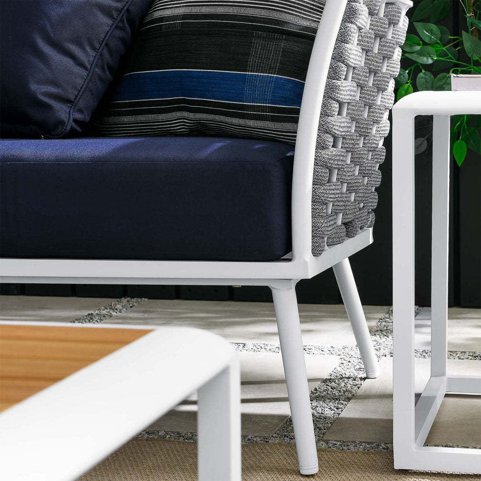 Stance 8 Piece Outdoor Patio Aluminum Outdoor Patio Aluminum Sectional Sofa Set By Modway - EEI-5757 | Outdoor Sofas, Loveseats & Sectionals | Modishstore - 34