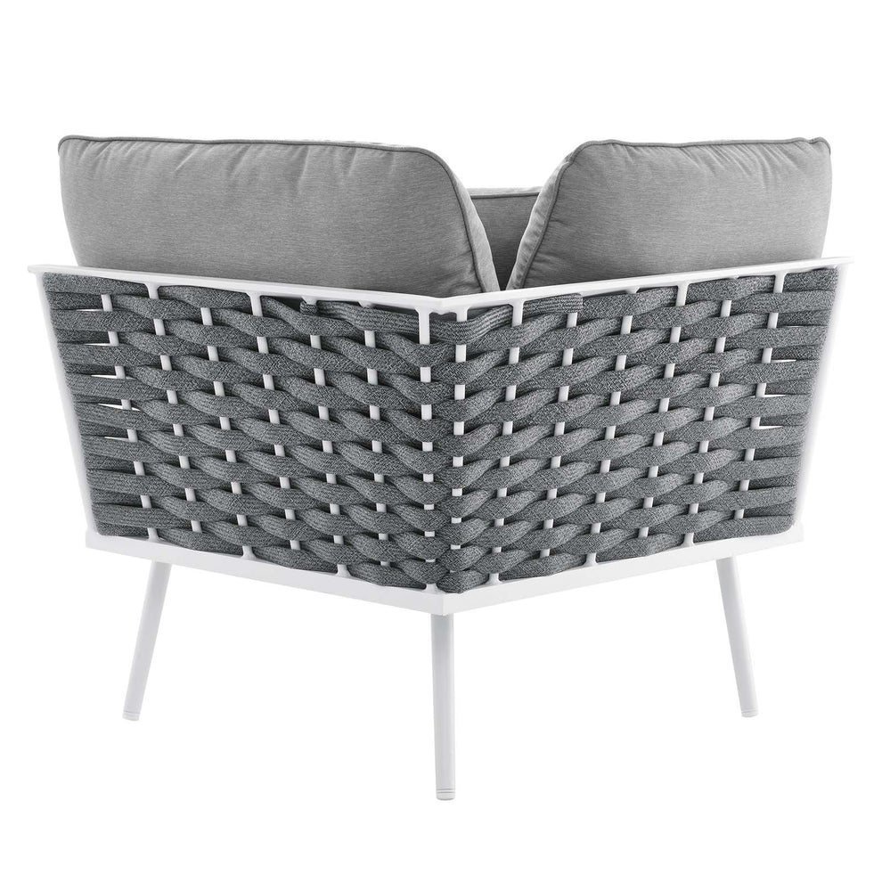 Stance 9 Piece Outdoor Patio Aluminum Outdoor Patio Aluminum Sectional Sofa Set By Modway - EEI-5758 | Outdoor Sofas, Loveseats & Sectionals | Modishstore - 12