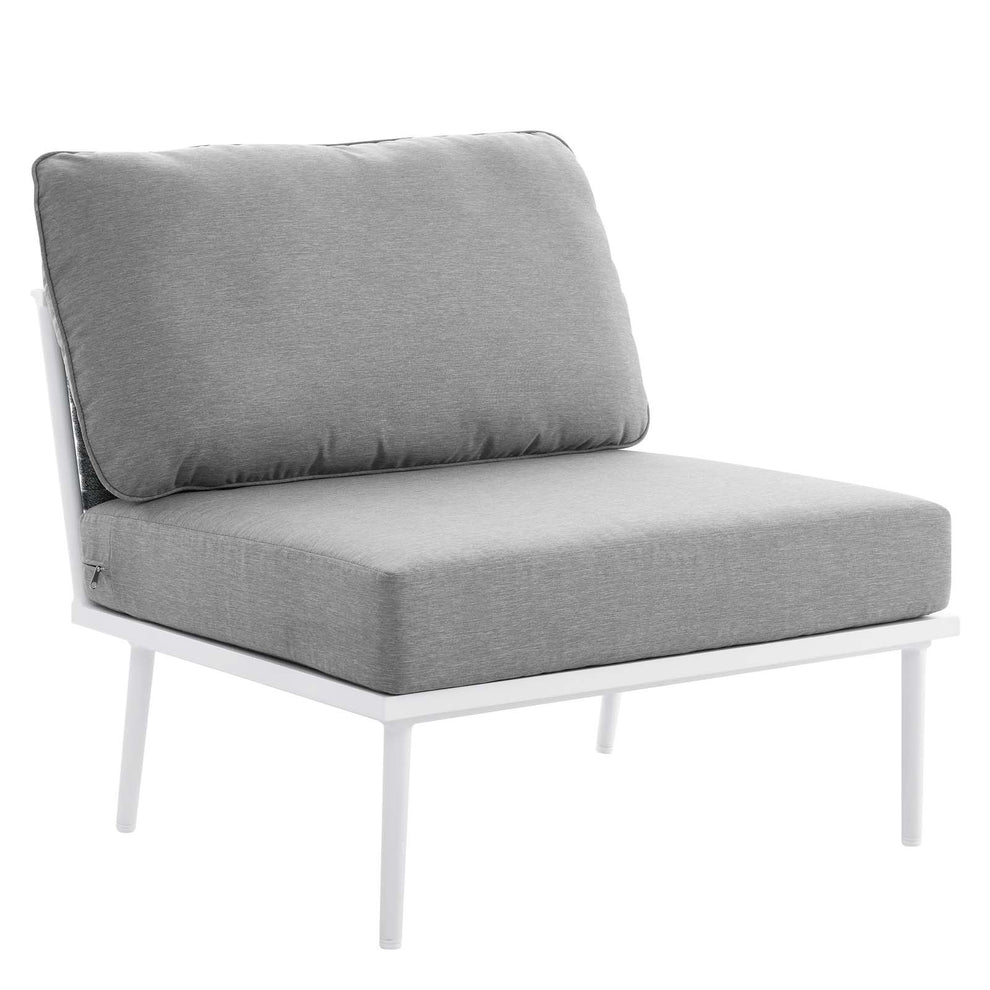 Stance 9 Piece Outdoor Patio Aluminum Outdoor Patio Aluminum Sectional Sofa Set By Modway - EEI-5758 | Outdoor Sofas, Loveseats & Sectionals | Modishstore - 13