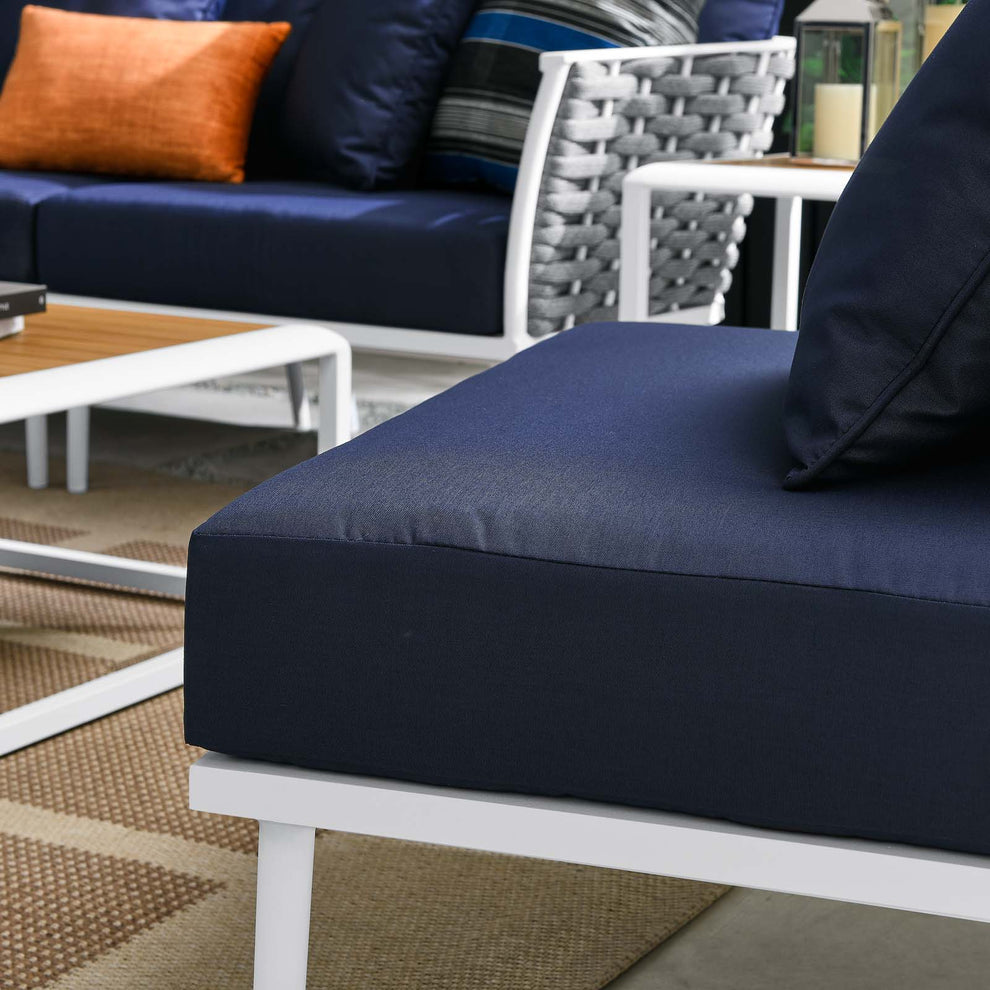 Stance 9 Piece Outdoor Patio Aluminum Outdoor Patio Aluminum Sectional Sofa Set By Modway - EEI-5758 | Outdoor Sofas, Loveseats & Sectionals | Modishstore - 34