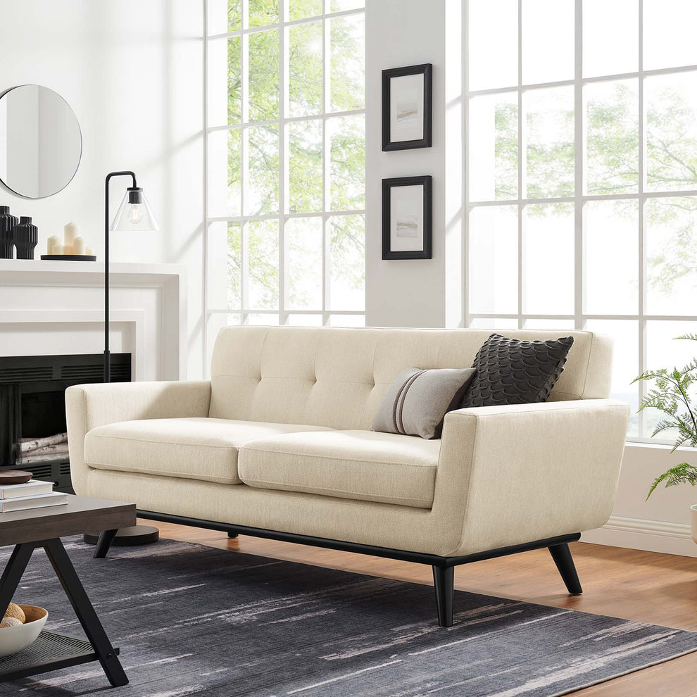 Engage Herringbone Fabric Loveseat By Modway - EEI-5759 | Loveseats | Modishstore - 25