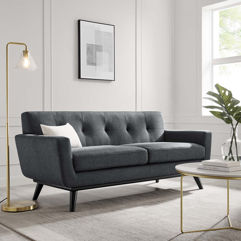 Engage Herringbone Fabric Loveseat By Modway - EEI-5759 | Loveseats | Modishstore - 1
