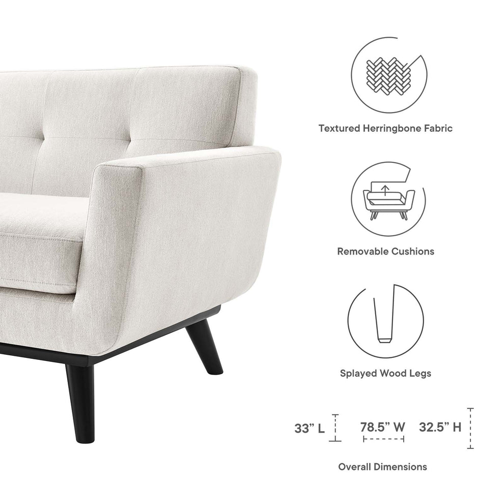 Engage Herringbone Fabric Loveseat By Modway - EEI-5759 | Loveseats | Modishstore - 15