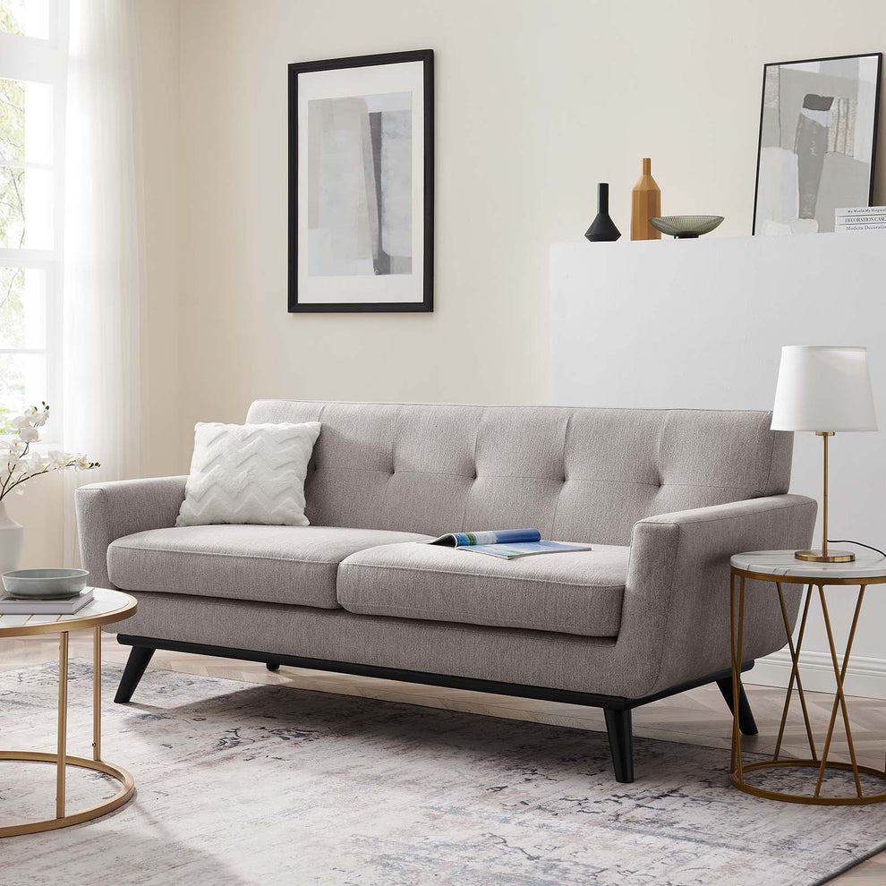 Engage Herringbone Fabric Loveseat By Modway - EEI-5759 | Loveseats | Modishstore - 24