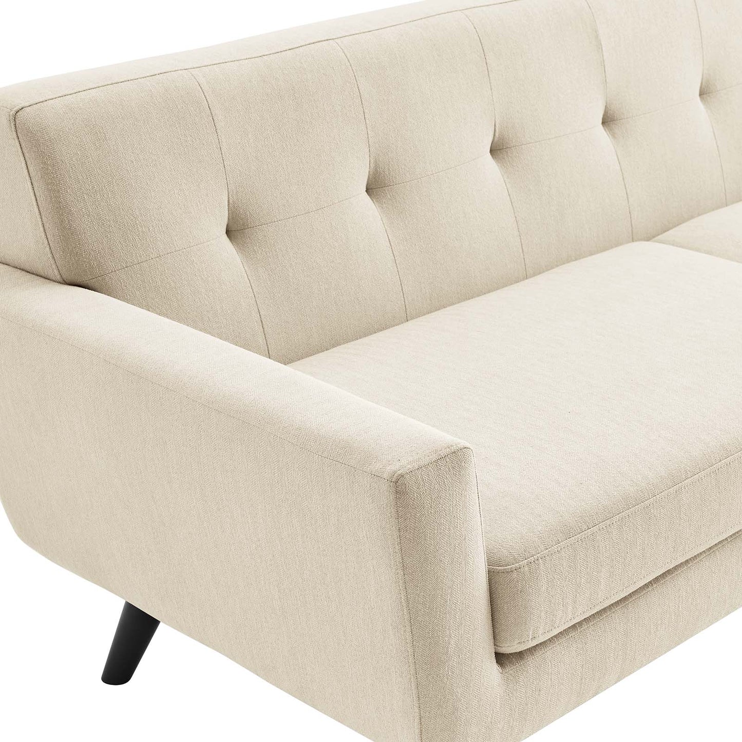 Engage Herringbone Fabric Sofa By Modway - EEI-5760-BEI | Sofas |  Modishstore - 5