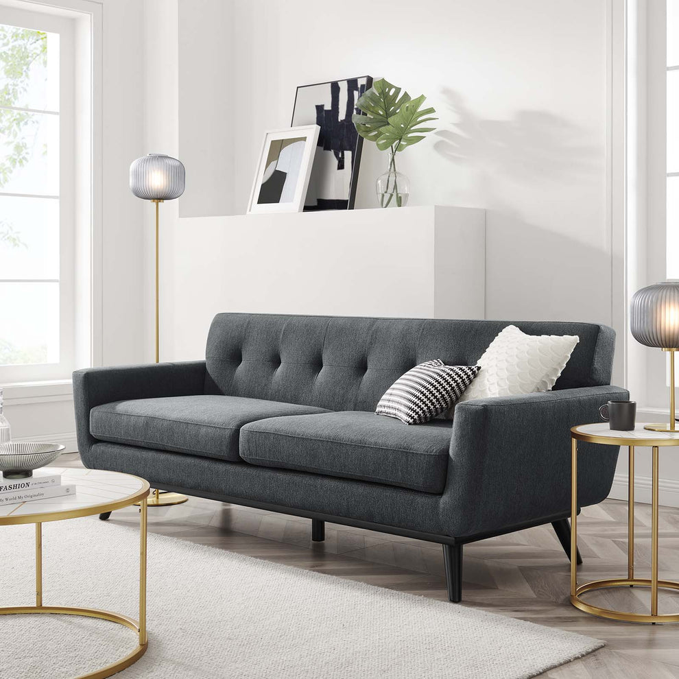 Engage Herringbone Fabric Sofa By Modway - EEI-5760 | Sofas | Modishstore - 16