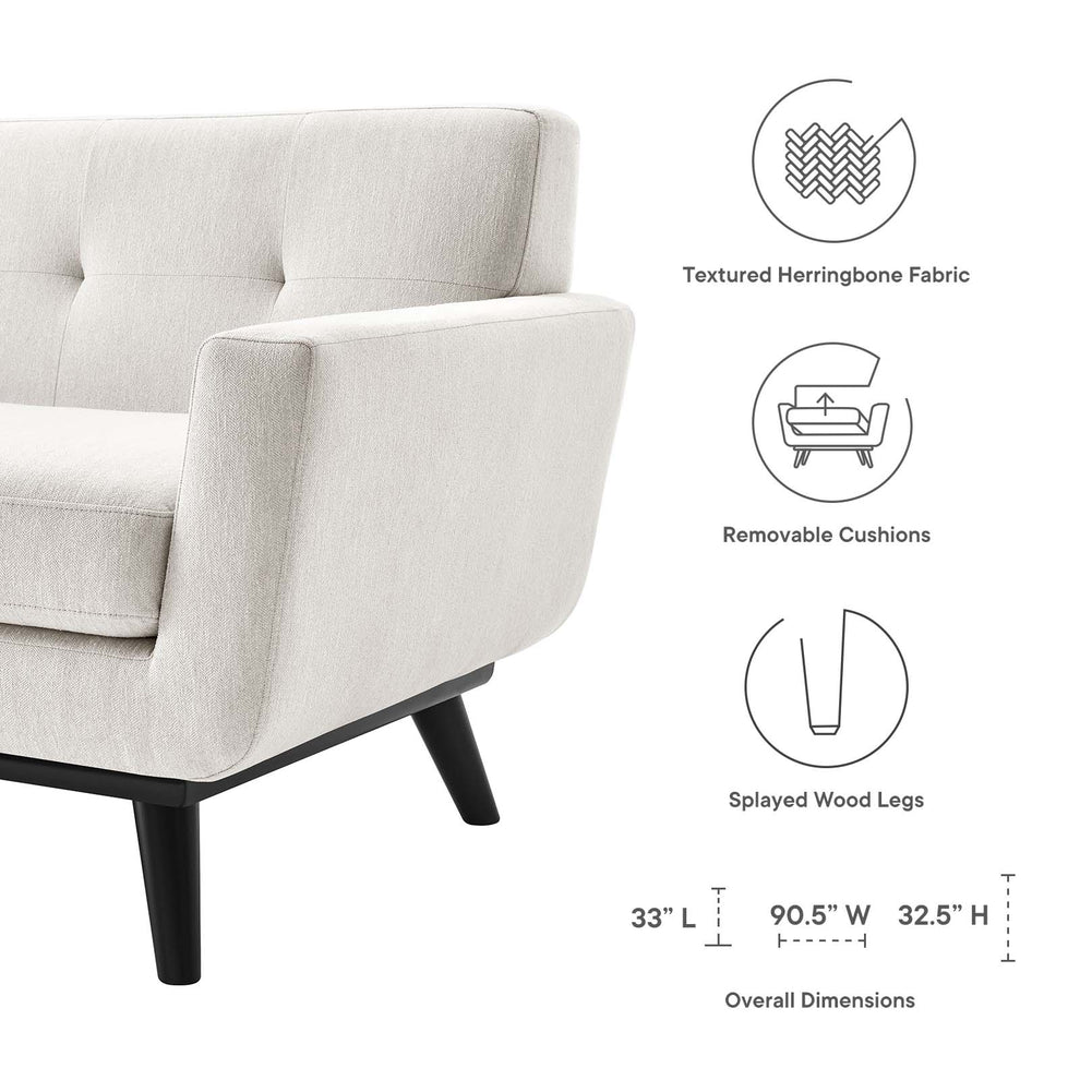 Engage Herringbone Fabric Sofa By Modway - EEI-5760 | Sofas | Modishstore - 22